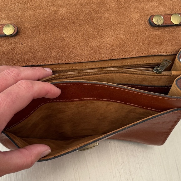 Patricia Nash Brown Leather Crossbody Bag - Picture 7 of 14